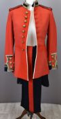 British Army officer's full dress scarlet tunic, attributed to Brigadier General A W Pagan, together