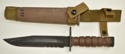 American United States Marine Corps bayonet, Combat USMC and OKC 3S Ontario Knife Co to ricasso,