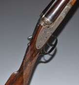 Edwin Chamberlain of Andover 12 bore sidelock side by side ejector shotgun with all over fine