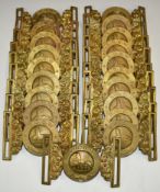 Twenty British Army brass belt buckles for the Royal Gloucestershire, Berkshire and Wiltshire
