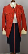 British Army officer's Gloucestershire Regiment scarlet serge patrol jacket with Major rank insignia