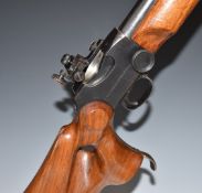 BSA .22 Martini-International underlever-action target rifle with thumb hole grip, raised cheek