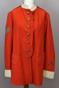 British Army Gloucestershire Regiment other ranks scarlet tunic attributed to Sergeant Scriven,