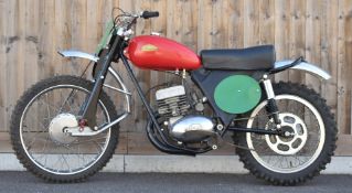 1963 Cotton Cougar twin downtube scrambler motorcycle, the 34A Villiers engine fitted with a