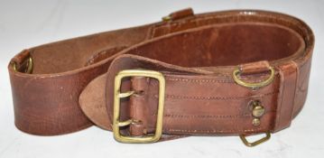 British Army officer's Sam Brown leather belt Consigned by the Soldiers of Gloucestershire Museum