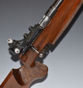 Anschutz Match 54 .22 bolt-action target rifle with shaped and textured grip, adjustable butt