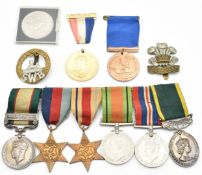 British Army group of six medals comprising Indian General Service Medal with clasp for North West