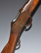 Enfield pattern Martini-Henry .577/ 450 underlever-action carbine rifle with fixed sights, brass