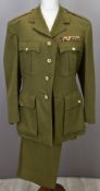 British Army Gloucestershire Regiment officer's service dress jacket and trousers with two rows of