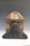 British Army Gloucestershire Regiment officer's hat / accoutrements tin container with D W Bird