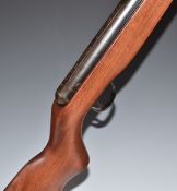 Webley Vulcan .22 air rifle with semi-pistol grip, raised cheek piece and adjustable sights,