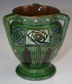 Brannam Pottery signed tyg with tube-lined decoration, dated 1903, height 9.5cm