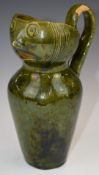 Farnham Art Pottery unusual mask jug, height 21cm