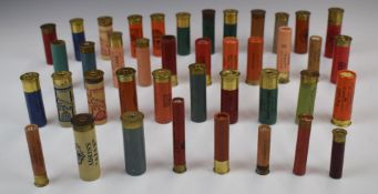 Forty various paper cased collector's shotgun cartridges including J Strong & Son, Eley Rocket,