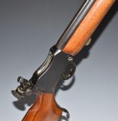 BSA .22 Martini style underlever-action target rifle with semi-pistol grip, raised cheek piece,