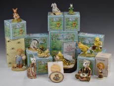 Collection of Royal Doulton Winnie The Pooh figures including Somebody Like Me, Rabbit Reads The