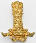 British Army 11th Hussars officer's cap badge