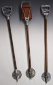 Three shooting sticks comprising two Featherwate and a Gamebird