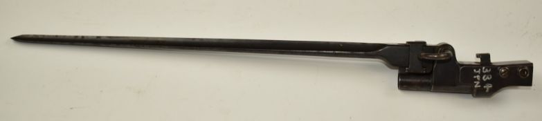 Japanese Arisaka type 44 Cavalry carbine folding bayonet with quillon and 34cm blade. PLEASE NOTE