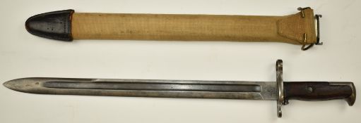 American 1905 pattern sword bayonet for the 1903 Springfield rifle, SA 1918 and US 778039 to