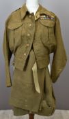 British Army Gloucestershire Regiment battle dress blouse with Lt Colonel rank insignia to