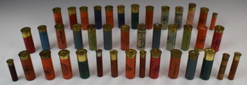 Forty various paper cased collector's shotgun cartridges including Eley Deep Shell, Eley Grand Prix,