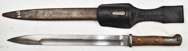 German 1898 pattern export model bayonet stamped Samson Werk to ricasso, with 31.5cm fullered blade,