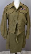 British Army Gloucestershire Regiment battle dress blouse 1940 pattern, with Lt Colonel rank