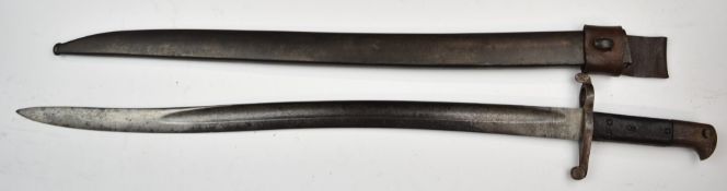 British 1856/58 pattern Volunteer's sword bayonet by Parker Field & Son, Frank Stone to 58cm