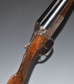 W Cooper of Ward End 12 bore side by side shotgun with engraved locks, underside, trigger guard, top