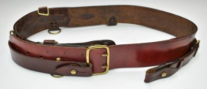 British Army officer's Sam Brown leather belt Consigned by the Soldiers of Gloucestershire Museum