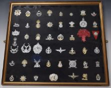 Forty nine British Army anodised badges including Royal Irish Rangers, Royal Hampshires, Parachute