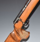 Anschutz  Match 64 .22 bolt-action target rifle with shaped and chequered grip, raised cheek