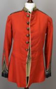 British Army officer's Royal South Gloucestershire Militia scarlet tunic with Lieutenant Colonel