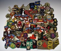 Large collection of formation patches/insignia, proficiency and rank badges including Guards