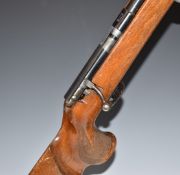Anschutz  Match 64 .22 bolt-action target rifle with shaped and chequered grip, raised cheek