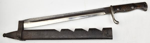 German 98/05 post WW1 bayonet converted to a wood splitter, with 33cm blade. PLEASE NOTE ALL