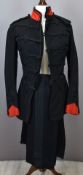 British Army Gloucestershire Regiment 2nd Volunteer Battalion officer's patrol jacket with black