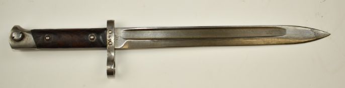 Austrian 1895 pattern Mannlicher bayonet with some clear stamps including FG over GY, 25cm