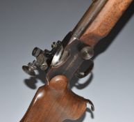 BSA .22 Martini-International Mk II underlever-action target rifle with shaped grip, raised cheek