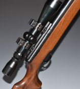 BSA Spitfire .22 PCP air rifle with semi-pistol grip, raised cheek-piece, sound moderator and BSA