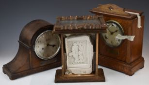 Two British Army Gloucestershire Regiment presentation clocks, one to Company Quartermaster Sergeant