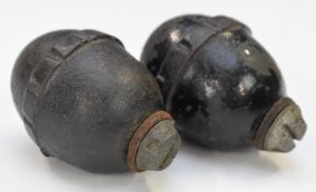 Two German 1917 pattern inert grenades, both with screw tops