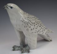 Royal Copenhagen Icelandic falcon c1930s model no 263, height 22cm x 35cm