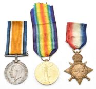 WW1 Canadian Expeditionary Force medal trio comprising 1914-1915 Star, War Medal and Victory Medal