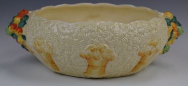 Clarice Cliff Celtic Harvest bowl, diameter 27cm