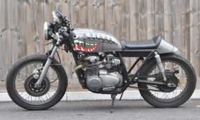 1978 Honda CB550 café racer style motorcycle, registration number NVY423T, with V5c. Built by the