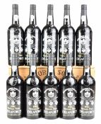 Ten bottles of Delaforce 1982 vintage port, 75cl, with original wooden case