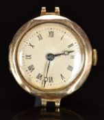 Rolex 9ct gold ladies wristwatch with blued Breguet style hands, Roman numerals, silver dial and