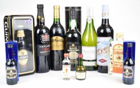 Wine and spirits including Taylor's Select Reserve Port, Harvey's Madeira, Springfield Estate 2019